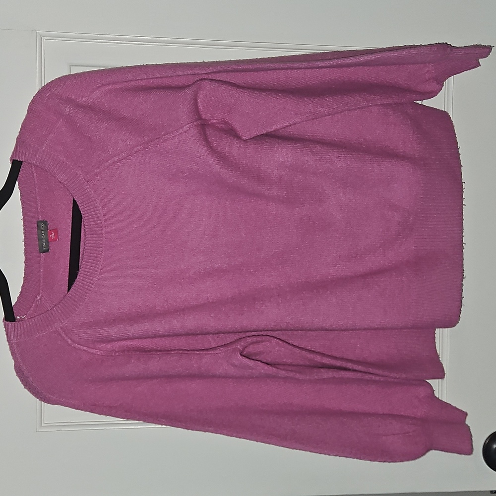 Vince Camuto Fuchsia Crew Neck Sweater